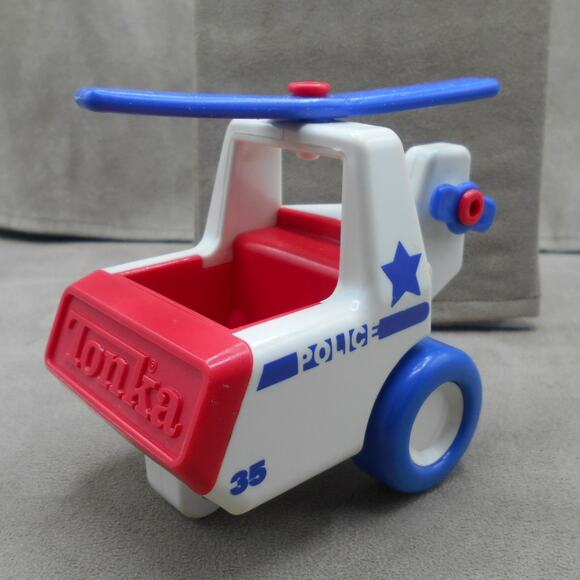 Vintage 1988 My First Tonka Police Helicopter #309 Preschool Toy - Picture 2 of 7